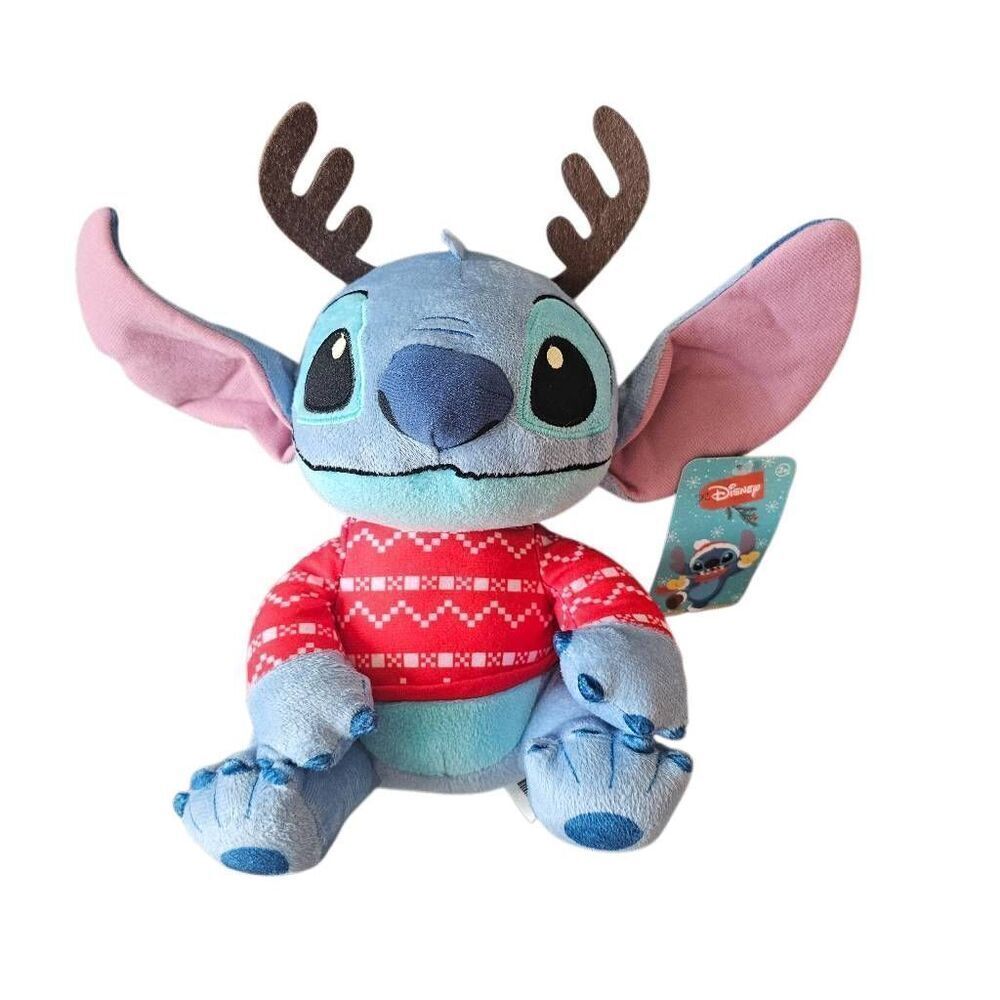 Disney Christmas Stitch Reindeer plush